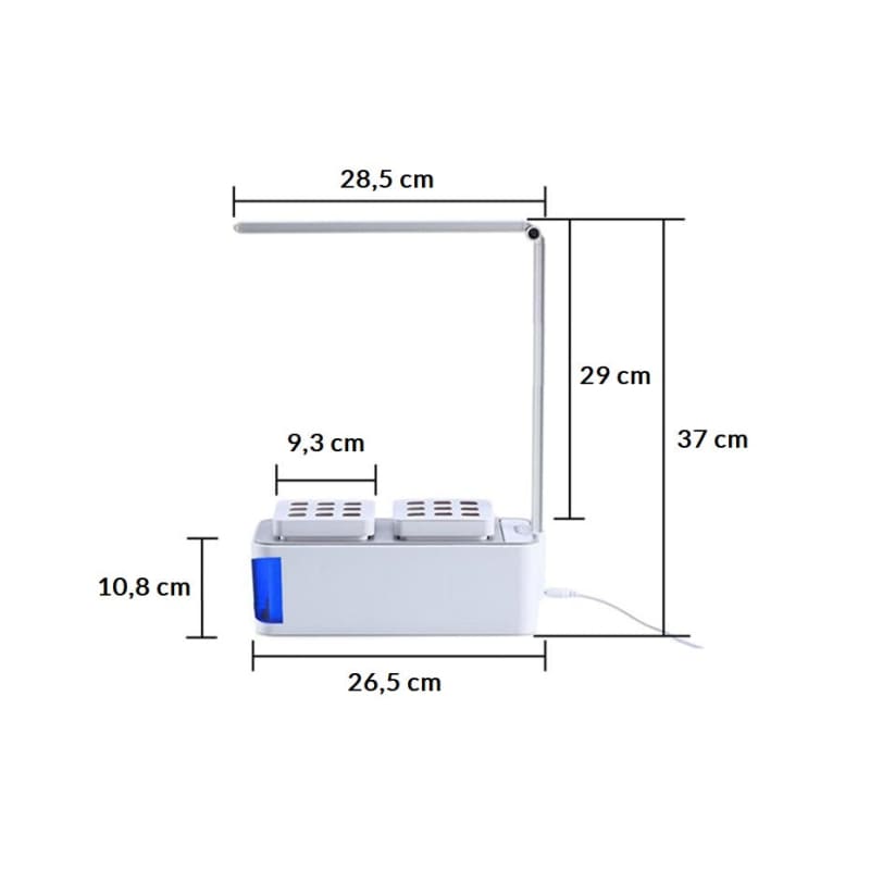 Mini Jardin Potager D’intérieur Hydroponique avec Lampe Led